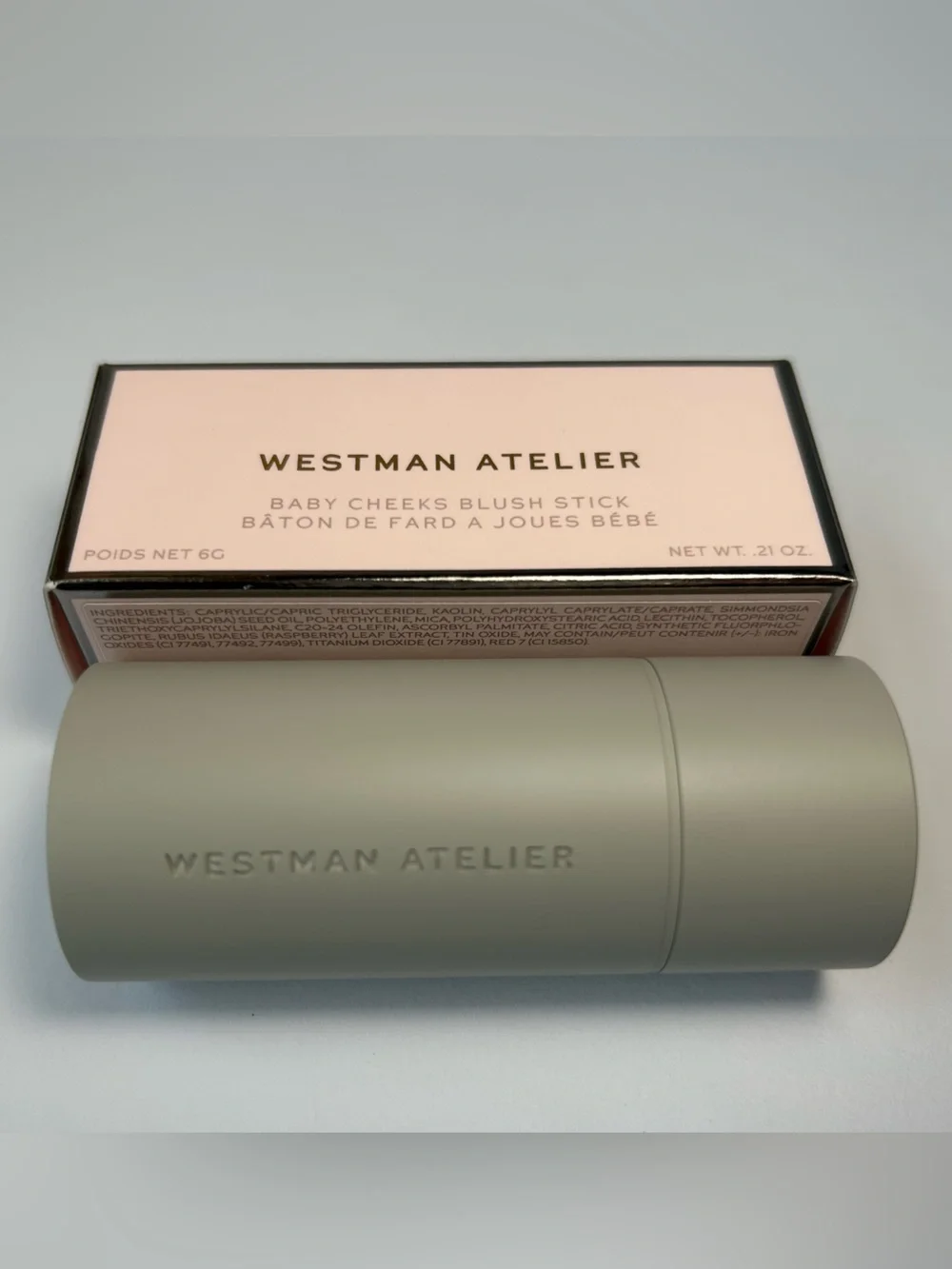 NWT🌷Westman Atelier Baby Cheeks Blush Stick in Chouchette - Nude Peach